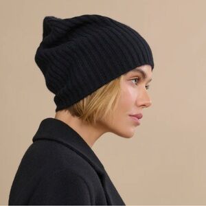 Jenni Kayne Cashmere Beanie DARK GREY